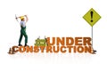 The concept of under construction for your webpage Royalty Free Stock Photo