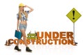 The concept of under construction for your webpage Royalty Free Stock Photo