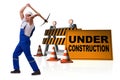 The concept of under construction for your webpage Royalty Free Stock Photo