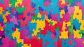 Unity in Pieces Celebrating International Day of Charity with a Vibrant Puzzle Board.AI Generated