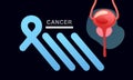 Concept vector banner human prostate