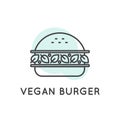 Concept of Vegan Burger