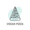Concept of Vegan Pizza