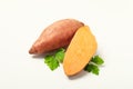 Concept of vegetables, tasty sweet potato, Batat Royalty Free Stock Photo