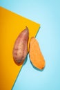 Concept of vegetables, tasty sweet potato, Batat Royalty Free Stock Photo