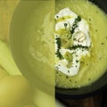 Creamy potato and leek. Royalty Free Stock Photo