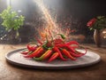 Vibrant Chili Pepper .AI Generated