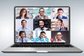 Concept of virtual collaboration through videoconferencing