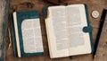 Whimsical Bookish Notebook Capturing the Magic of National Book Lovers Day.AI Generated