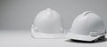 White hard hat against gradated background for textgraphics Royalty Free Stock Photo