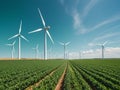 Wind of Change Embracing Green Initiatives for a Sustainable Future.AI Generated