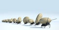 concept work, team of ants Royalty Free Stock Photo