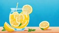 Zesty Delight Celebrating National Lemon Juice Day with a Refreshing Lemonade Can.AI Generated