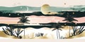 Conception of vacation and travel. Sea and palms on the beach. Beautiful illustration picture. Generative AI