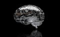 Concepts of big data in stocks. Circuit board illustrating machine learning. Utilizing deep learning methods Royalty Free Stock Photo