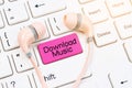 Concepts of download music.