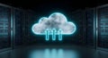 Secure Cloud Computing and Data Center Technology for Digital Transformation Professionals Royalty Free Stock Photo