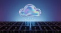 Futuristic Cloud Data Transfer Infrastructure for Digital Business Success Royalty Free Stock Photo