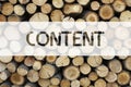 Conceptual announcement text caption inspiration showing Content Business concept for Business to Success written on wooden backgr