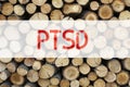 Conceptual announcement text caption inspiration showing PTSD Post-Traumatic Stress Disorder Business concept for Health Treatmen Royalty Free Stock Photo