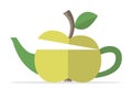 Conceptual apple teapot