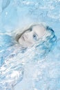 Conceptual art portrait of a water girl Royalty Free Stock Photo