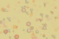 Conceptual background shape for design or texture. Pattern, artwork, generative, effect & floor. Royalty Free Stock Photo