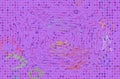 Conceptual background shape for design or texture. Pattern, decorative, gradient, pixel & generative. Royalty Free Stock Photo