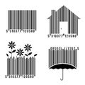 Conceptual Bar Codes Set Royalty Free Stock Photo