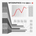 Conceptual blank - monochrome infographics design