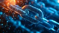 Understanding blockchain technology a visual representation of digital chain and network security Royalty Free Stock Photo