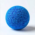 Conceptual Blue Sphere with Granular Surface Texture Royalty Free Stock Photo