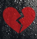 Conceptual broken heart Royalty Free Stock Photo