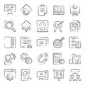 Conceptual Business Doodle Icons Pack Royalty Free Stock Photo