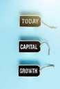 Inspiration showing sign Capital Growth. Word for increase in the value of an asset or investment over time Collection