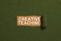 Conceptual caption Creative Teaching. Internet Concept the act of coaching in novel way that promotes growth Thinking