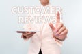 Writing displaying text Customer Reviews. Conceptual photo review of a product or service made by a customer Presenting