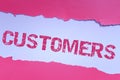 Sign displaying Customers. Word for individual or organization purchasing products or services Replacing Old Wallpaper