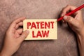 Conceptual caption Patent Law. Business showcase deals with an inventor s is exclusive right to use own invention