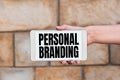 Conceptual caption Personal Branding. Word for Marketing themselves and their careers as brands Voice And Video Calling Royalty Free Stock Photo