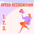 Conceptual caption Speed Recognition. Business approach interdisciplinary subfield of computational linguistics Woman