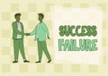 Conceptual display Success Failure. Business showcase failure is a part of your road or progress to success Royalty Free Stock Photo