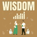 Inspiration showing sign Wisdom. Word Written on quality having experience knowledge and good judgement something