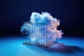 Conceptual cloud technology security image. Royalty Free Stock Photo
