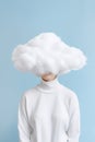 Conceptual cloud technology still life with abstract cloud. Royalty Free Stock Photo