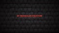 Conceptual 3D Vector Triangles Pattern Technological Dark Gray Abstract Background Royalty Free Stock Photo