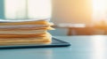 Conceptual Digital Workspace with Paper Documents