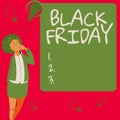 Conceptual display Black Friday. Business concept a day where seller mark their prices down exclusively for buyer