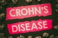 Text showing inspiration Crohn S Is Disease. Word Written on the chronic inflammatory disease of the intestines