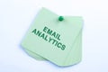 Conceptual display Email Analytics. Business concept way to break down open rate to give insights on recipient Multiple Royalty Free Stock Photo